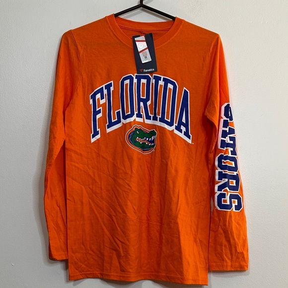 Fanatics Orange Florida Long Sleeve Tee mens small - Picture 1 of 8